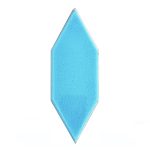 05X15 Cm Düz Yaprak Desen Turkuaz Çini