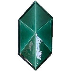 12,5×25 Yeşil Piramit Diamond Altıgen Çini
