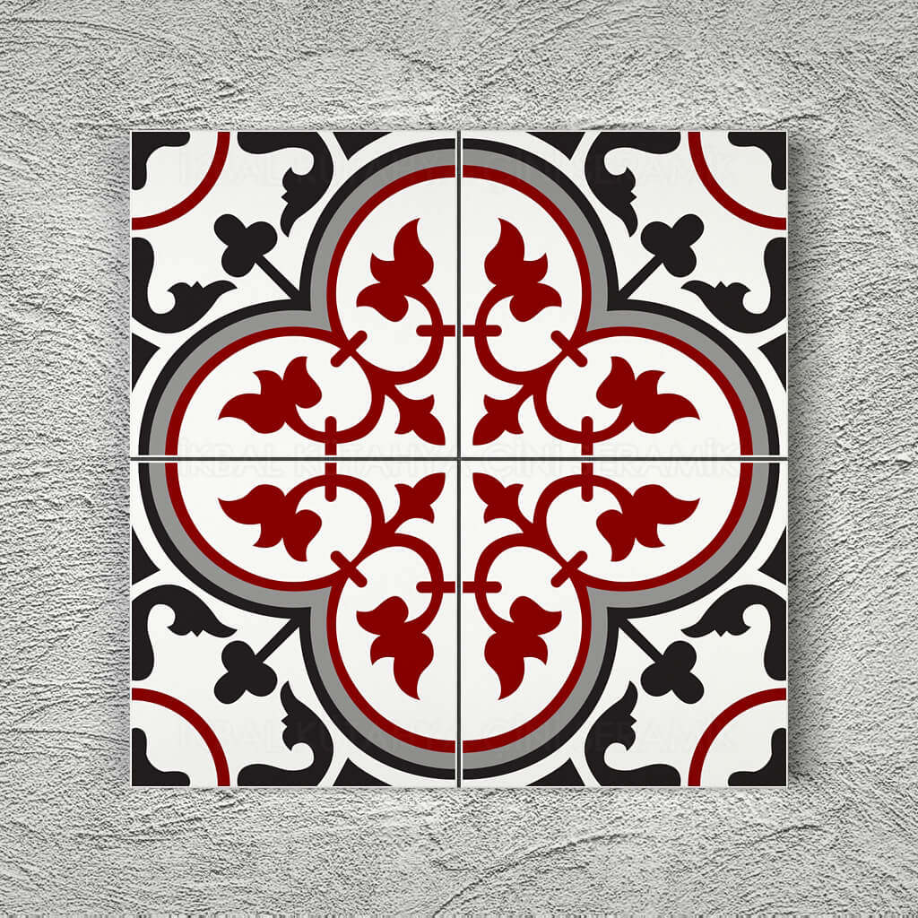 20x20 YÇ-43 Desenli Yer Çinisi