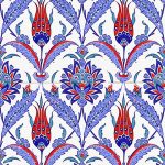 20x25 Cm Ac 1002 Kırmızı Laleli Çini Karo