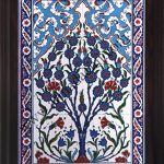 40x60 Kütahya Çini Hayat Ağacı Desenli El Dekoru 514