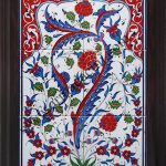 40*60 İznik Çini Tek Hançer Desenli El Dekoru 605