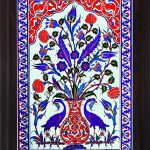 40*60 Kobalt Sülünlü Kuş Desenli El dekoru 608 çini