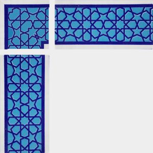 10x20 cm KS 72 Mavi Türkmen Yıldızı Bordür