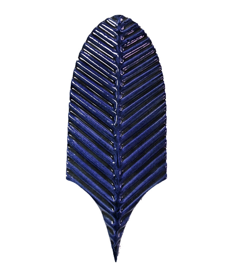 Kobalt Palm Life Yaprak Çini