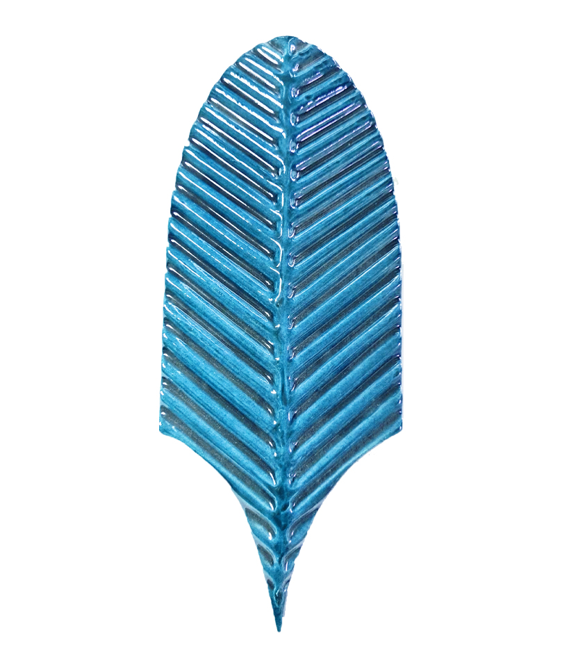 Turkuaz Palm Life Yaprak Çini