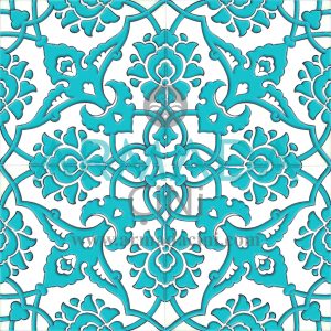 20x20 Cm SP 83 Mavi Beyaz İznik Rumi Çini