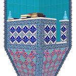 120X160 Turkuaz Köşeli Cami Kürsüsü