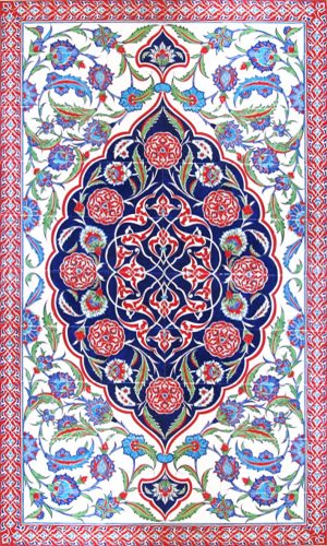 120x200 iznik cini desenli el dekor kutahya cinisi