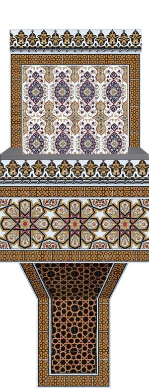 120X220 Köşeli Balkon Kürsü