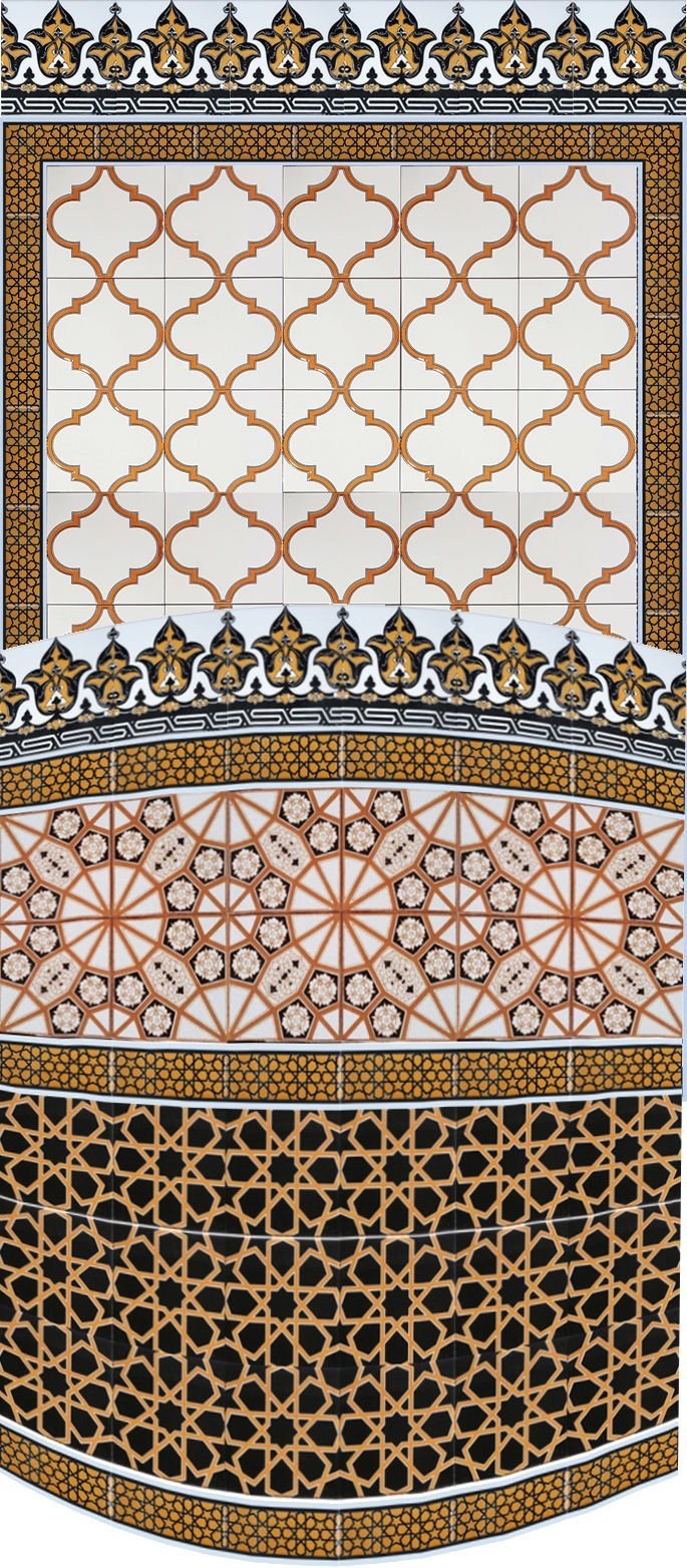 120X220 Yuvarlak Sarılı Köşe Kürsü