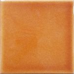 12,5x12,5 Cm Düz Karamel Çini Seramik Karo