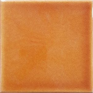 12,5x12,5 Cm Düz Karamel Çini Seramik Karo