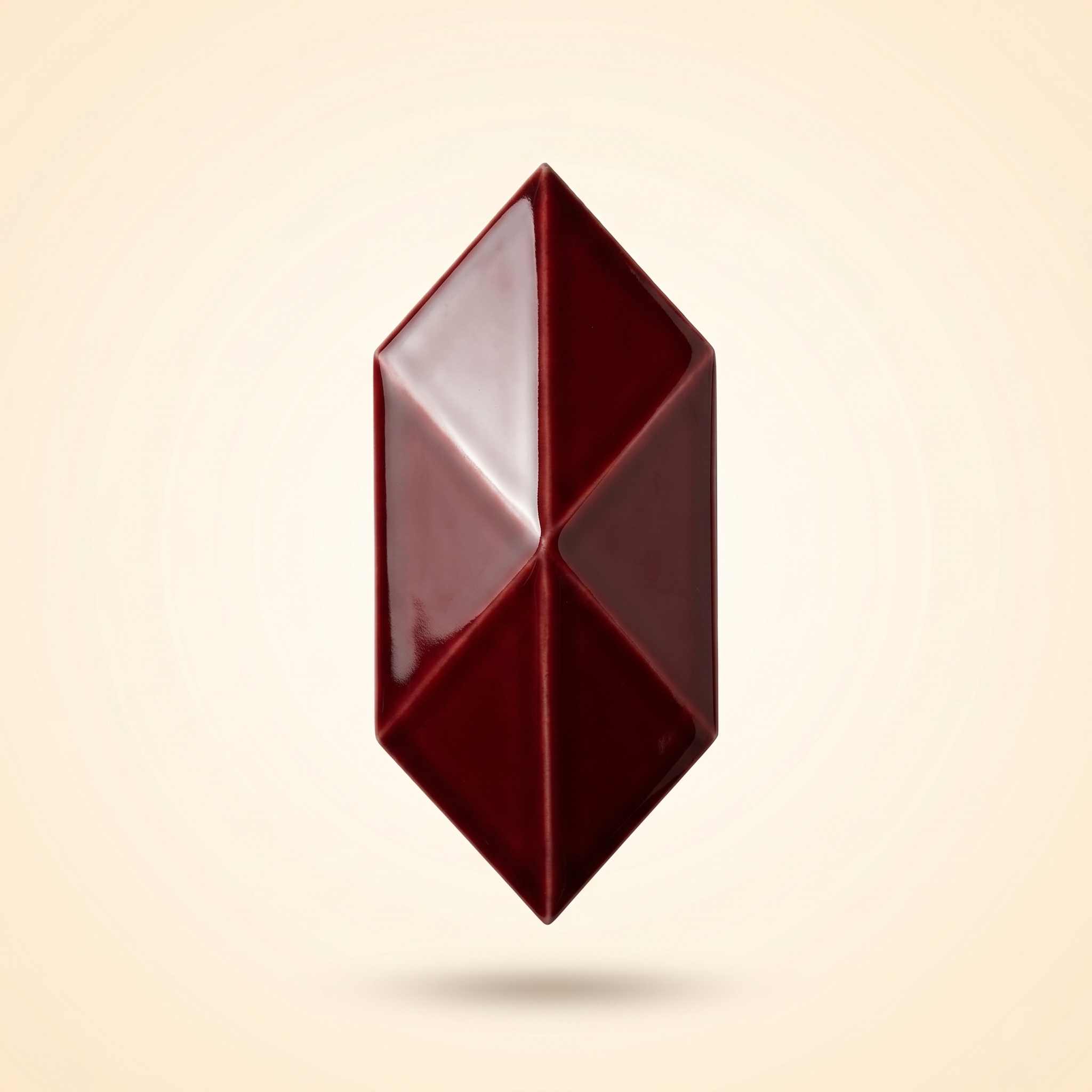 12,5x25 Cm Bordo Diamond Piramit Altıgen Çini Seramik
