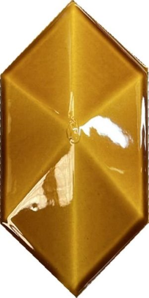 12,5x25 Cm Karamel Diamond Piramit Altıgen Çini Seramik