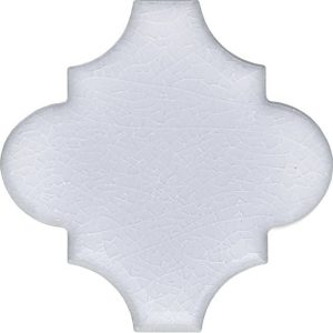 12x12 Ottoman Düz Arabesk Beyaz Çini