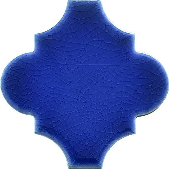 12x12 Ottoman Düz Arabesk Kobalt Çini