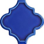 12x12 Ottoman Rölyefli Arabesk Kobalt Çini