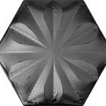 15x17 Cm Çiçekli Mat metalik Altıgen Seramik