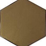 15x17 Cm Düz Bronz Desen Altıgen Çini Karo