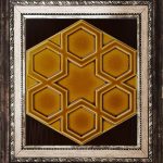 15x17 Cm Rölyefli Yıldız Karamel Altıgen Çini Karo