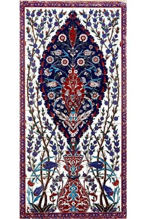 160x320 iznik cini desenli el dekor kutahya cinisi