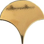 17x17 cm Bronz Balık Pulu Seramik