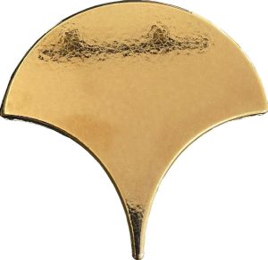 17x17 cm Bronz Balık Pulu Seramik