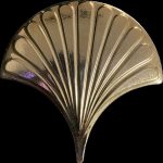 17x17 cm Bronz İstiridye Balık Pulu Seramik(Kopya)