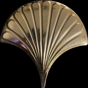17x17 cm Bronz İstiridye Balık Pulu Seramik(Kopya)