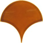 17x17 cm Karamel Balık Pulu Seramik