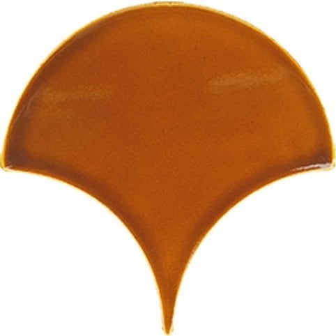 17x17 cm Karamel Balık Pulu Seramik