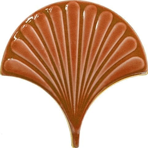 17x17 cm Karamel İstiridye Balık Pulu Seramik
