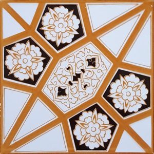 20x20 Cm AC 3 B Geometrik Desen Çini Karo