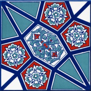 20x20 Cm AC 3  Geometrik Desen Çini Karo