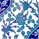 20x20 Cm Ac 42 İznik Desen Kütahya Çini Karo