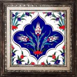 20x20 Cm Ac 45 Kütahya Çinisi İznik Desenli Çini Karo