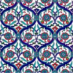 20x20 Cm Ac 56 Kütahya Çinisi İznik Desenli Çini Karo