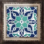 20x20 Cm Ac 80 Selçuklu İznik Desen Kütahya Çini Karo