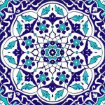 20x20 Cm Ac 92 Osmanlı Mavi Beyaz Kütahya Çini Karo