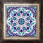 20x20 Cm Ac 92 Osmanlı Mavi Beyaz Kütahya Çini Karo