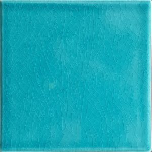 20x20 Cm Düz Turkuaz Çini Seramik Karo