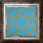 20x20 Cm SP 89 Turkuaz Metalik Kütahya Çini Karo