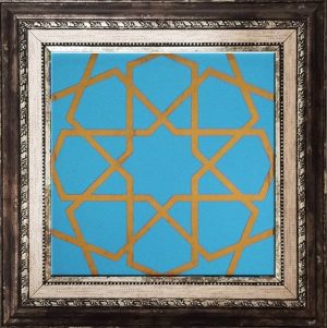 20x20 Cm SP 89 Turkuaz Metalik Kütahya Çini Karo