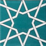 20x20 Cm SP 94 Yıldız Kütahya Çinisi Selçuklu Çini Karo