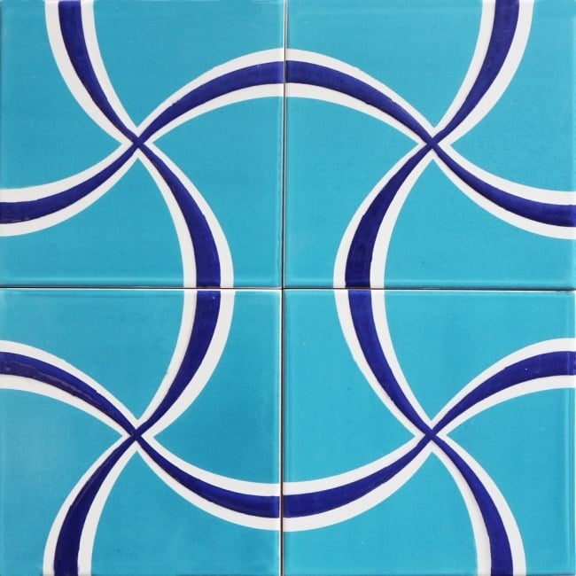 20x20 Cm SP 95 Modern Desen Kütahya Çini Karo