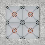 20x20 Cm YC 9 Papatya Yer Çinisi