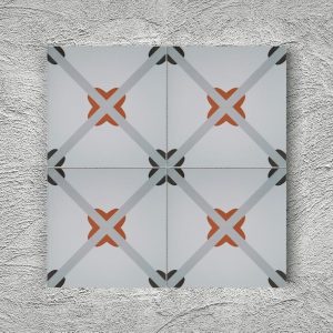 20x20 Cm YC 9 Papatya Yer Çinisi