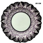 25 cm AR 254 Çini İşlemeli Resim Baskı ve Kaligrafi Tabağı Lila