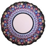 25 cm AR 261 El yapımı Resim Baskı ve Kaligrafi Çini Tabağı